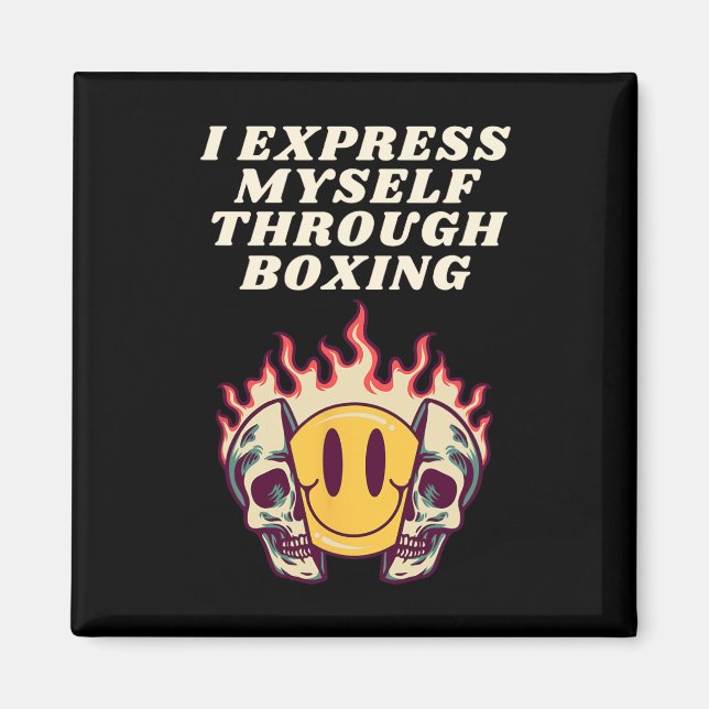 Aimant Je me suis Express par la boxe (Devant)
