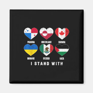 Aimant Je me tiens avec Canada Groenland Mexique Panama G
