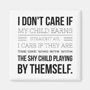 Aimant Je m'en fiche que mon enfant gagne des A directs