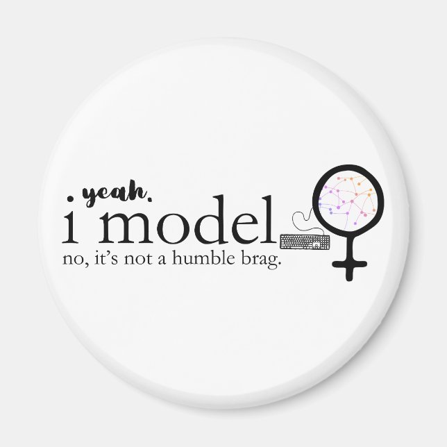 Aimant Je Modèle Les Femmes En Technologie (Devant)