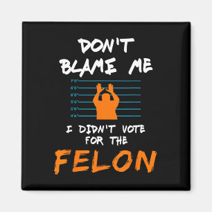 Aimant Je n'ai pas voté pour le Felon Funny Political Ant