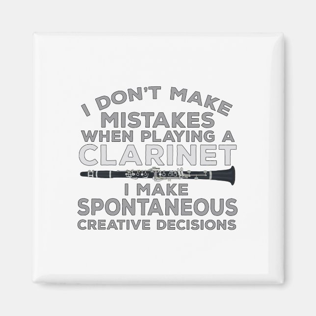 Aimant Je ne commets pas d'erreur en jouant à Clarinet (Devant)