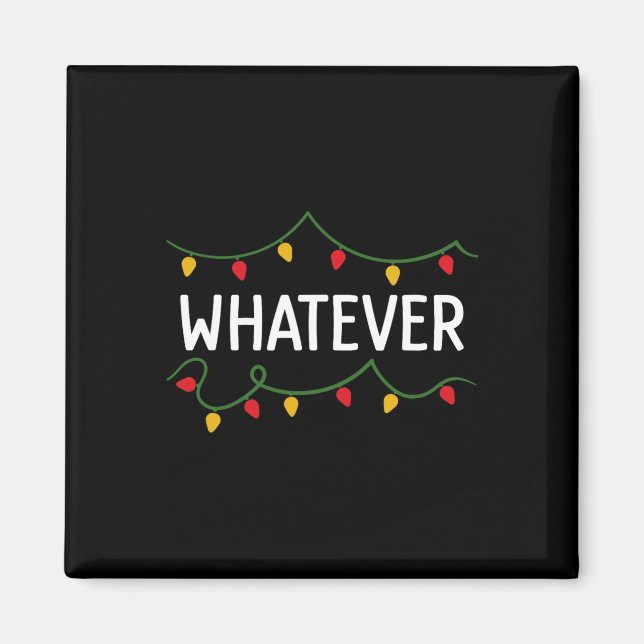 Aimant Je ne fais pas de jumelage de tenues de Noël (Devant)