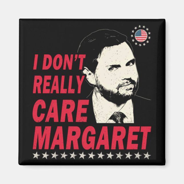 Aimant Je ne m'intéresse pas vraiment à Margaret Funny (Devant)