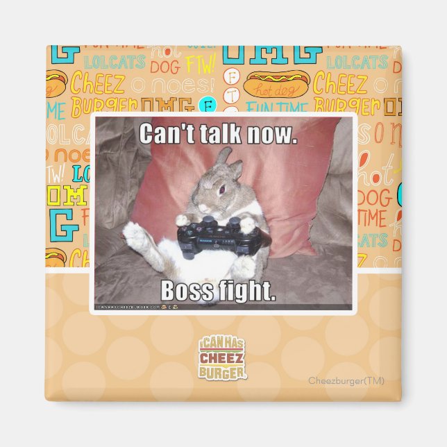 Aimant Je ne peux pas parler maintenant, le patron se bat (Devant)