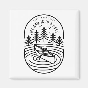 Aimant Je ne peux pas travailler aujourd'hui, mon bras es