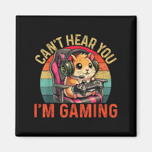 Aimant Je Ne Peux Pas Vous Entendre Im Jeu Vidéo Gamer En