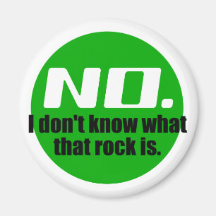 Aimant Je ne sais pas ce qu'est ce rocher (vert)