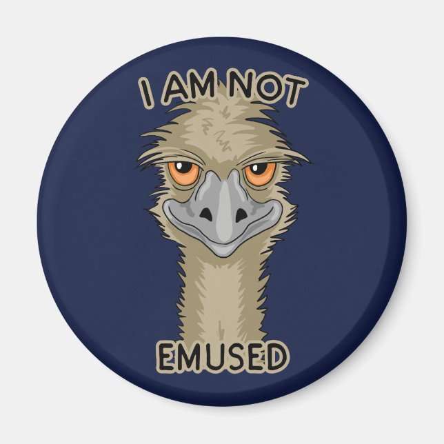 Aimant Je Ne Suis Pas Emusé Drôle Emu Pun (Devant)