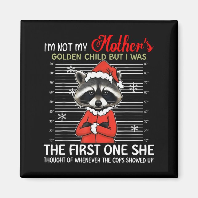 Aimant Je ne suis pas l'enfant chéri de ma mère Raton lav (Devant)