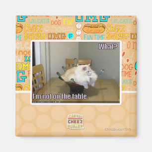 Aimant Je ne suis pas sur la table