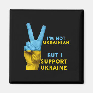 Aimant Je ne suis pas ukrainien mais je soutiens l'Ukrain
