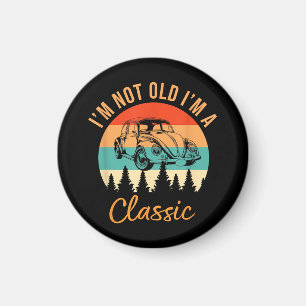 Aimant Je ne suis pas vieux Je suis classique Voiture Rét