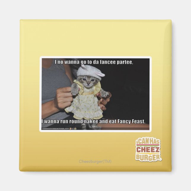 Aimant Je ne veux pas aller à da fancee partee (Devant)