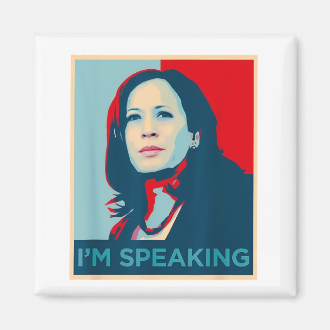 Aimant Je parle Kamala Harris (Devant)
