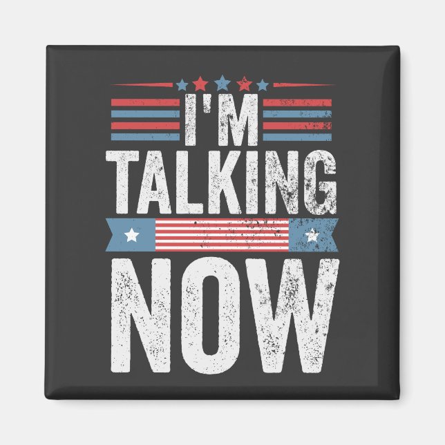 Aimant Je parle maintenant du débat du président Trump Ka (Devant)