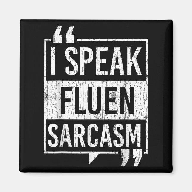 Aimant Je Parle Sarcasme Fluent Drôle Sayings Sarcastique (Devant)