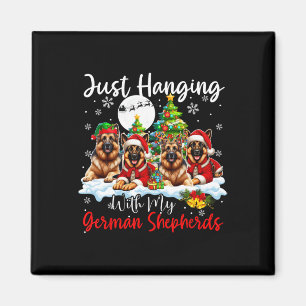 Aimant Je Passe Juste Avec Mes Bergers Allemands Noël Tro