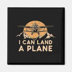Aimant Je peux atterrir un avion vintage drôle lot aviati