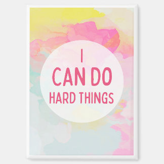 Aimant Je Peux Faire Des Choses Dures Aquarelles Pastel