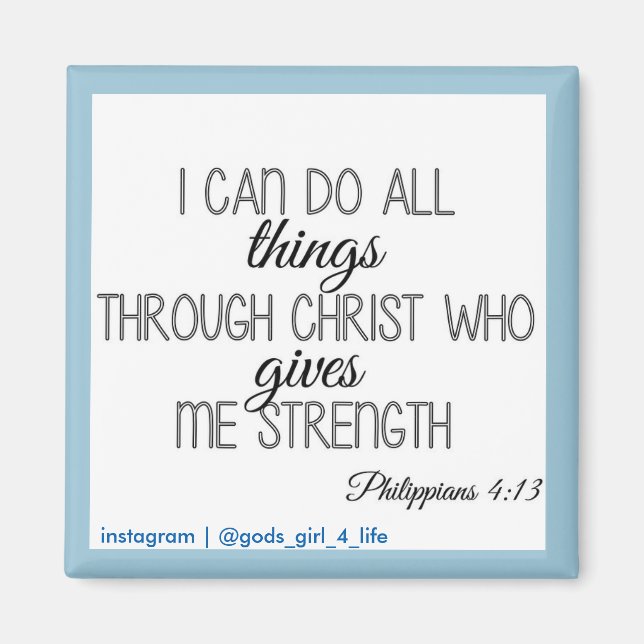 Aimant Je peux faire tout ce qui m'intéresse (Devant)