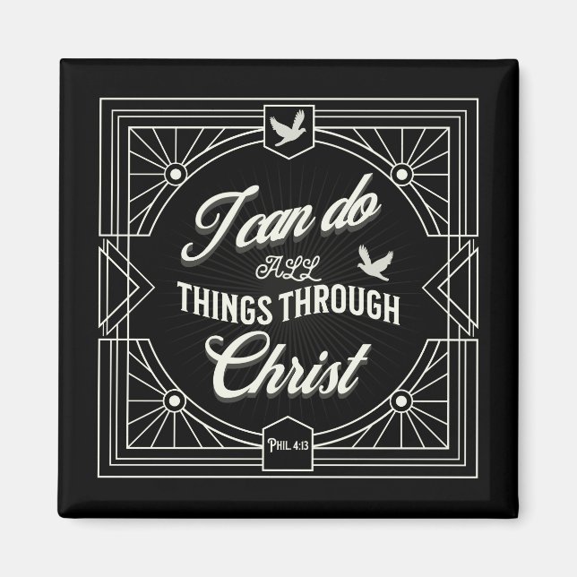 Aimant Je peux faire tout par le Christ (Devant)