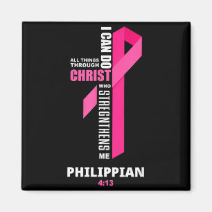 Aimant Je peux faire toutes choses par le Christ Ruban ro