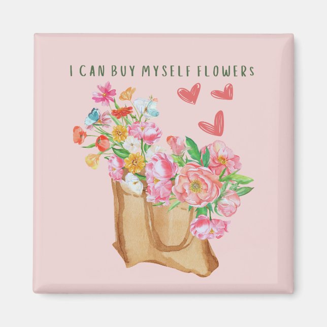 Aimant Je Peux M'Acheter Des Fleurs (Devant)