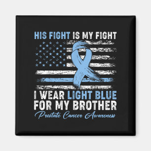 Aimant Je Porte Du Bleu Léger Pour Mon Frère Cancer De La