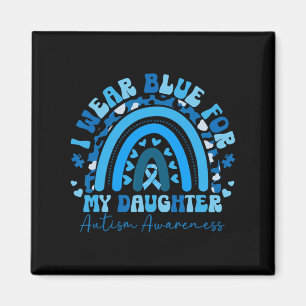 Aimant Je Porte Du Bleu Pour Ma Fille Sensibilisation sur
