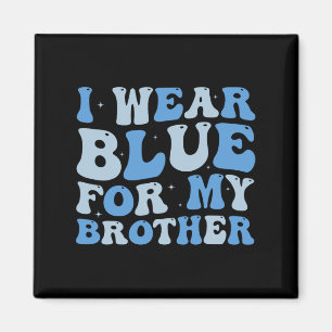 Aimant Je Porte Du Bleu Pour Ma Soeur Sensibilisation sur