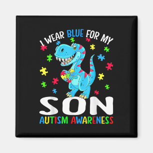 Aimant Je Porte Du Bleu Pour Mon Fils Sensibilisation sur