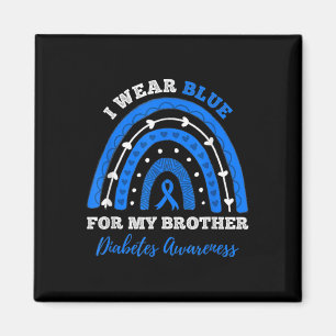 Aimant Je Porte Du Bleu Pour Mon Frère T1D Type 1 Diabète