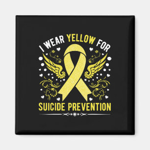 Aimant Je Porte Du Jaune Pour Le Sujet De Sensibilisation