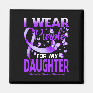 Aimant Je Porte Du Purple Pour Ma Fille Cancer Du Pancréa