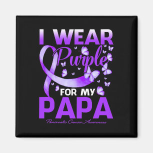 Aimant Je Porte Du Purple Pour Mon Papa Pancreatic Cancer