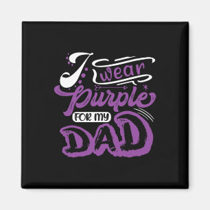 Aimant Je Porte Du Purple Pour Mon Père Accordée De Cance