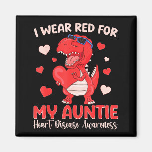 Aimant Je Porte Du Rouge Pour Ma Tante T-shirt de Sensibi