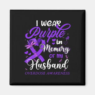 Aimant Je Porte Du Violet En Mémoire Pour L'Overdose De M