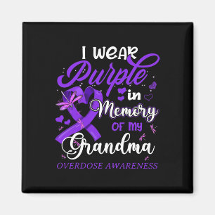 Aimant Je Porte Du Violet En Mémoire Pour Ma Surdose De G