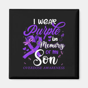 Aimant Je Porte Du Violet En Mémoire Pour Mon Fils Surdos