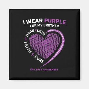 Aimant Je Porte Du Violet Pour Mon Frère Conscience De L'