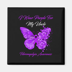 Aimant Je Porte Du Violet Pour Mon Oncle Fibromyalgie Gue