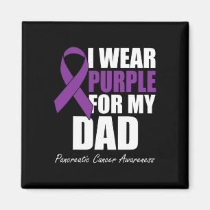 Aimant Je Porte Du Violet Pour Mon Père Pancréatique Canc