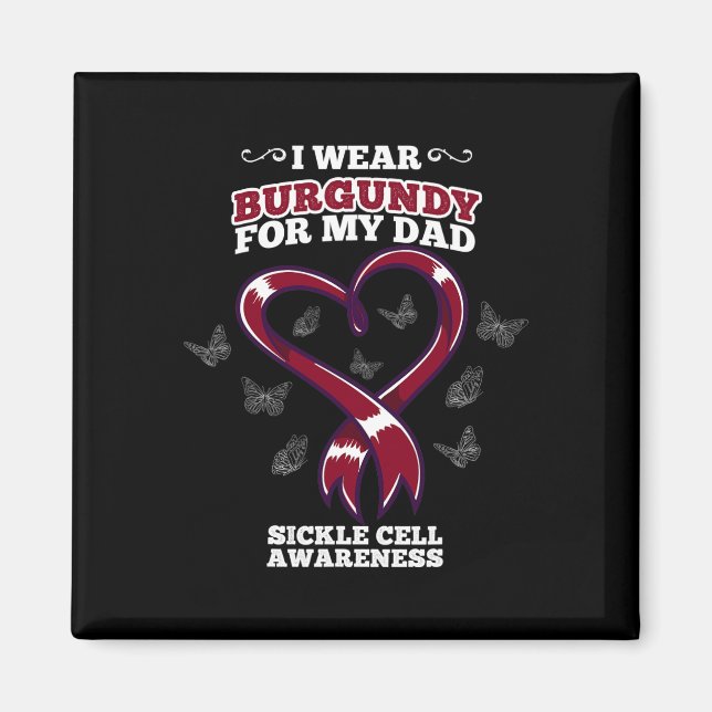 Aimant Je Porte La Bourgogne Pour Mon Père La Sensibilisa (Devant)