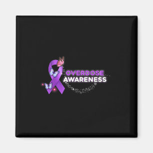 Aimant Je Porte Le Ruban Violet Soutien À La Consommation
