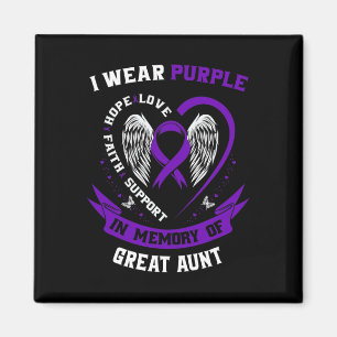 Aimant Je Porte Le Violet En Mémoire De La Grande Tante P