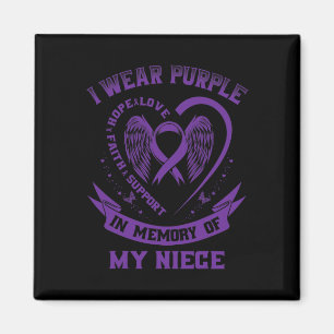 Aimant Je Porte Le Violet En Mémoire De Ma Nièce Épilepsi