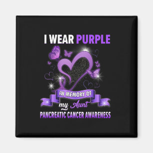 Aimant Je Porte Le Violet En Mémoire De Ma Tante Pancréat