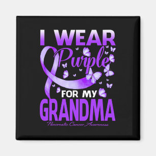 Aimant Je Porte Le Violet Pour Ma Grand-Mère Cancer Pancr